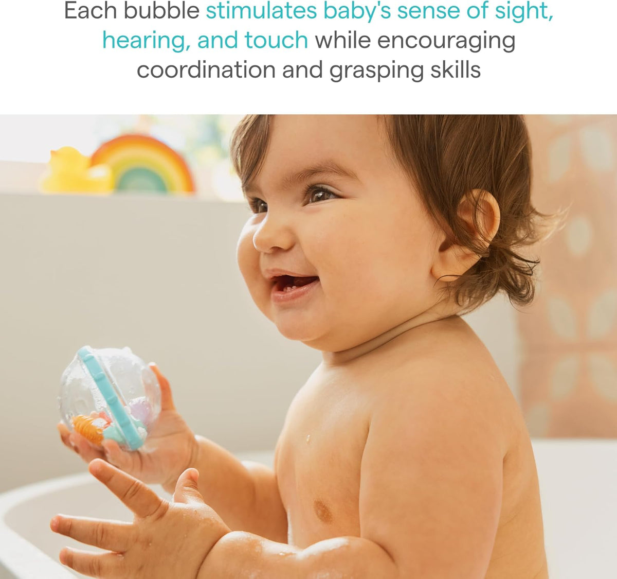 Munchkin® Float & Play Bubbles™ Baby Bath Toys, 4 Count