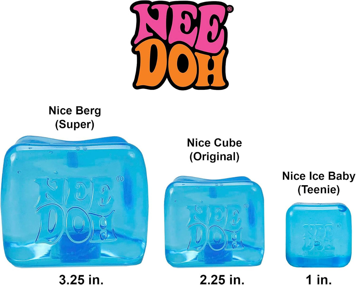 Schylling NeeDoh Nice Ice Baby - 1.25" Cube - Color May Vary (Pack of 1)