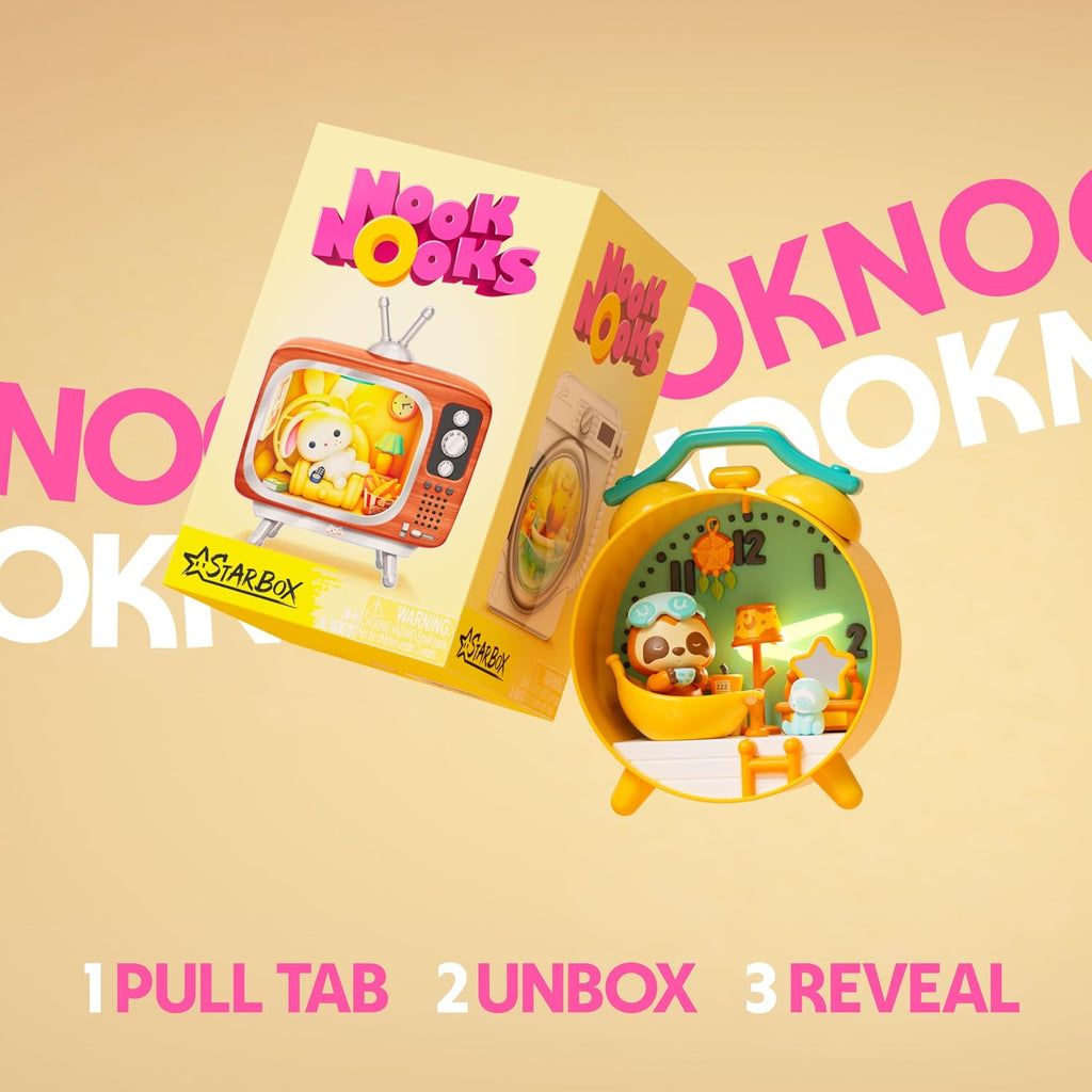 STARBOX Nook Nooks Series 1 Blind Box Collectible LED Animal Home Scenes