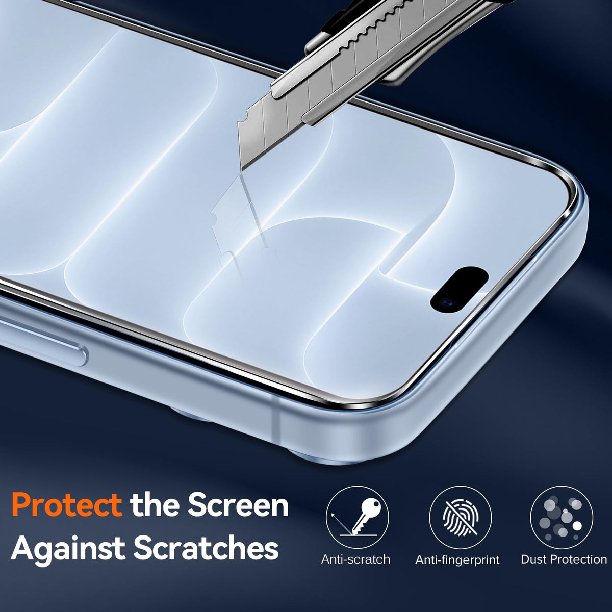 ivoler 3-in-1 Case for iPhone 16 Plus 6.7 inch, Clear