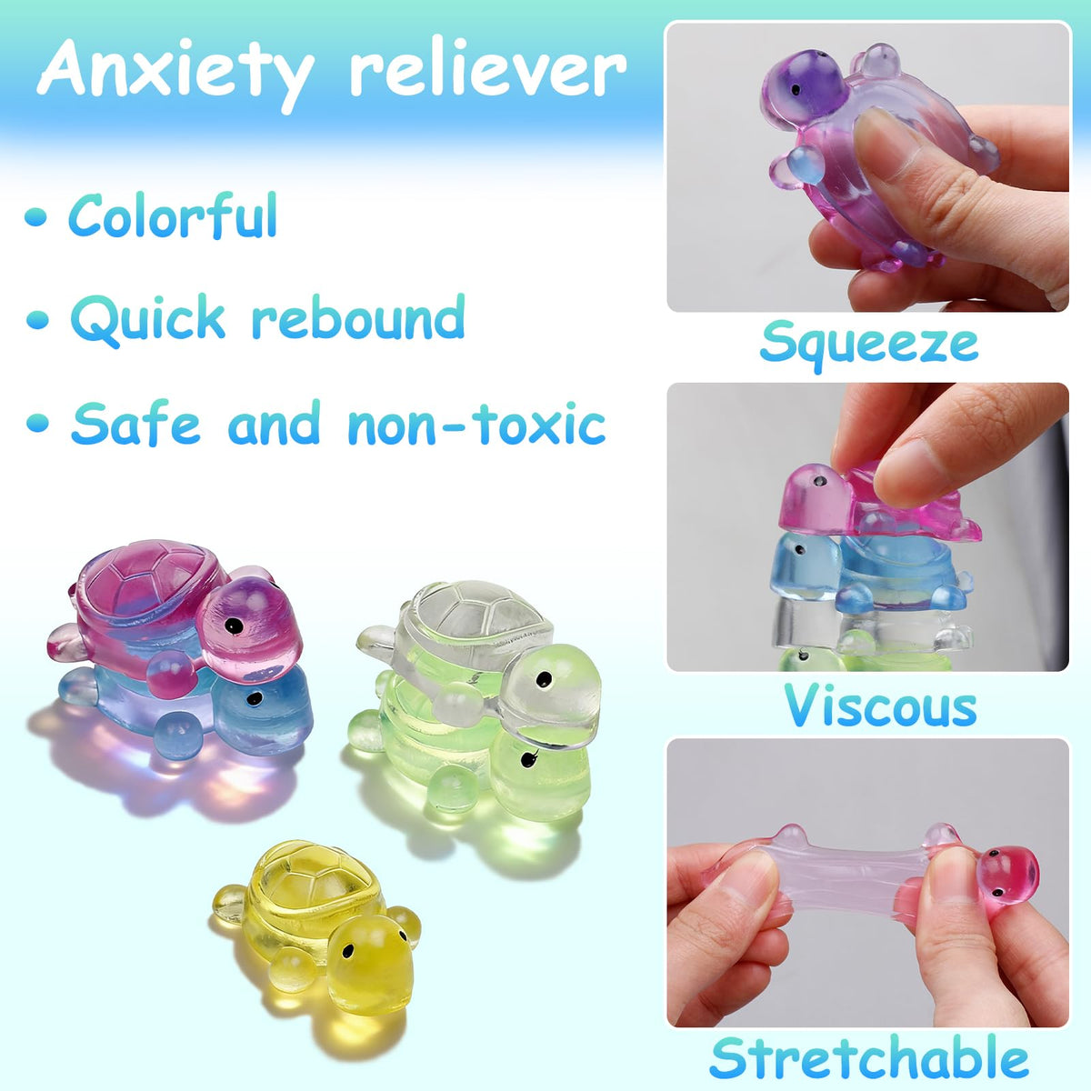 Stress Relief Toy Taba Cat Paw Toys, 24Packs Mini Squeeze Toy Paw, Handmade Soft Cute Sensory Toys, Bouncy Stretchable Springy Relaxation Toys for Children Gifts