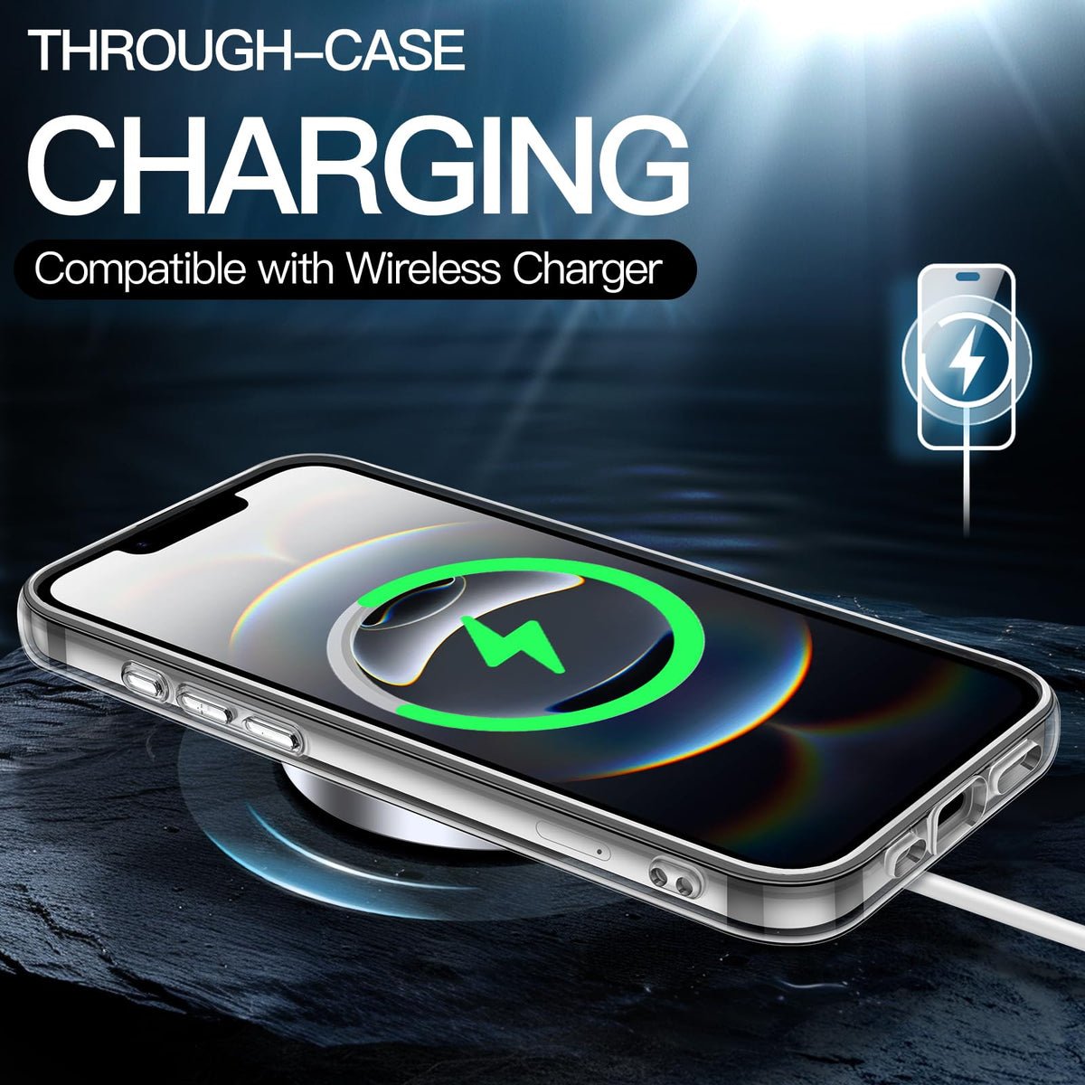 JETech Case for iPhone 16 Pro, Anti-Yellowing, Natural Titanium