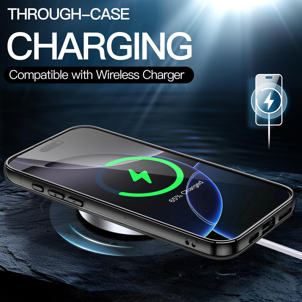 JETech Case for iPhone 16 Pro, Anti-Yellowing, Natural Titanium