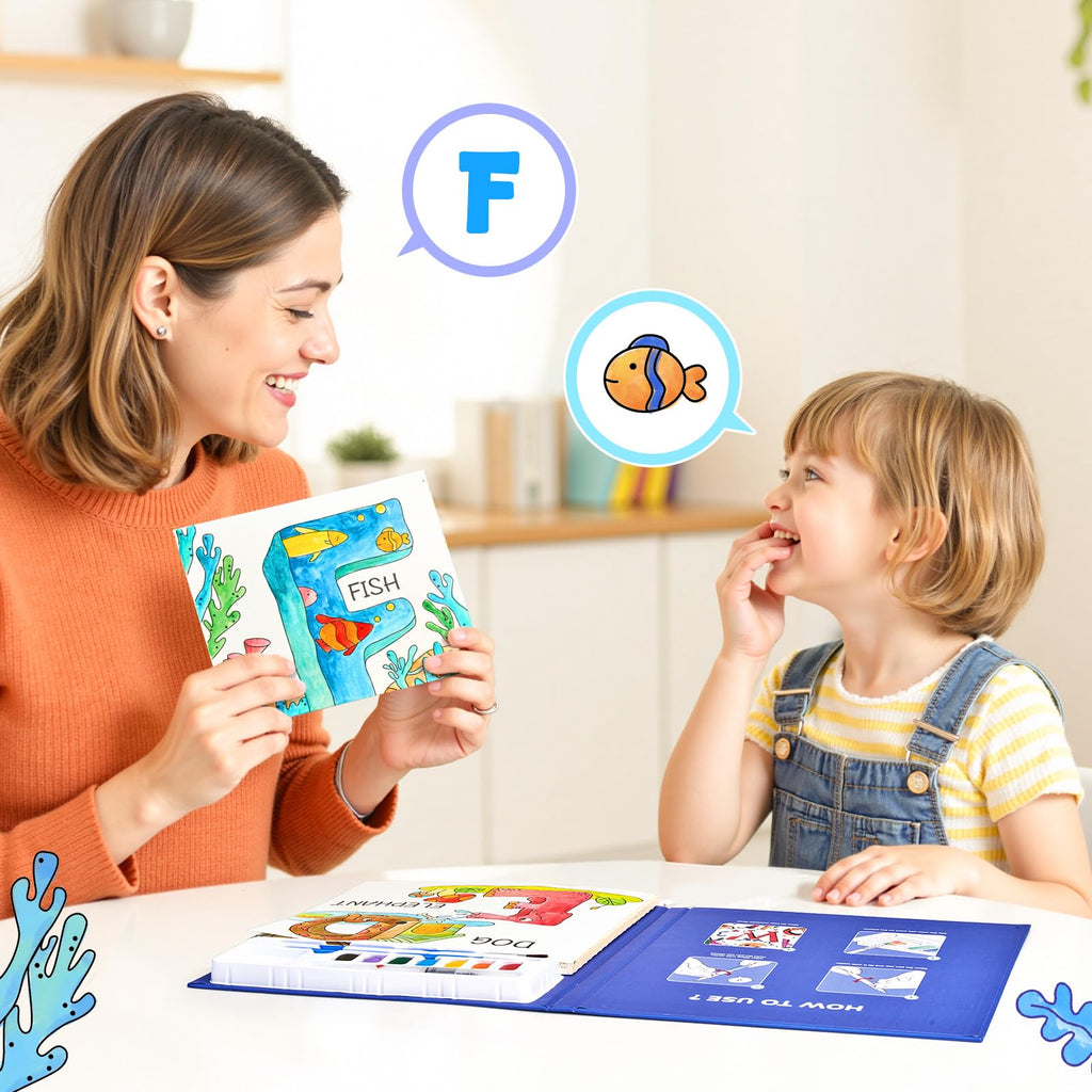 JoyCat Paint with Water Coloring Books for Toddlers (Magical Pony)