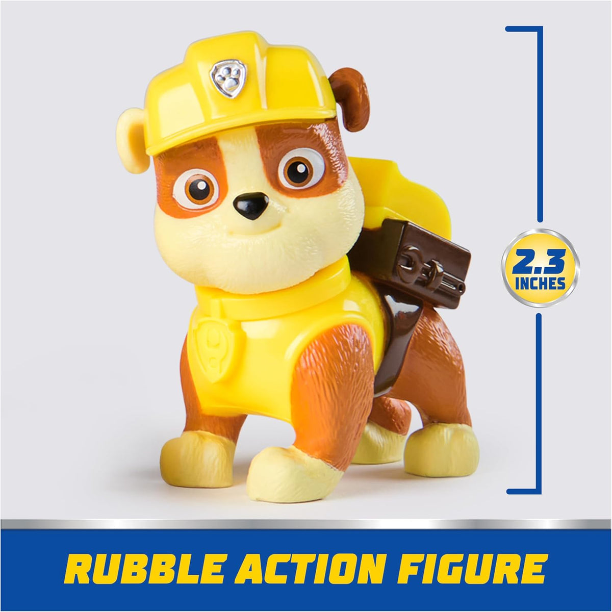 Paw Patrol, Rubble’s Bulldozer Toy Truck with Collectible Action Figure