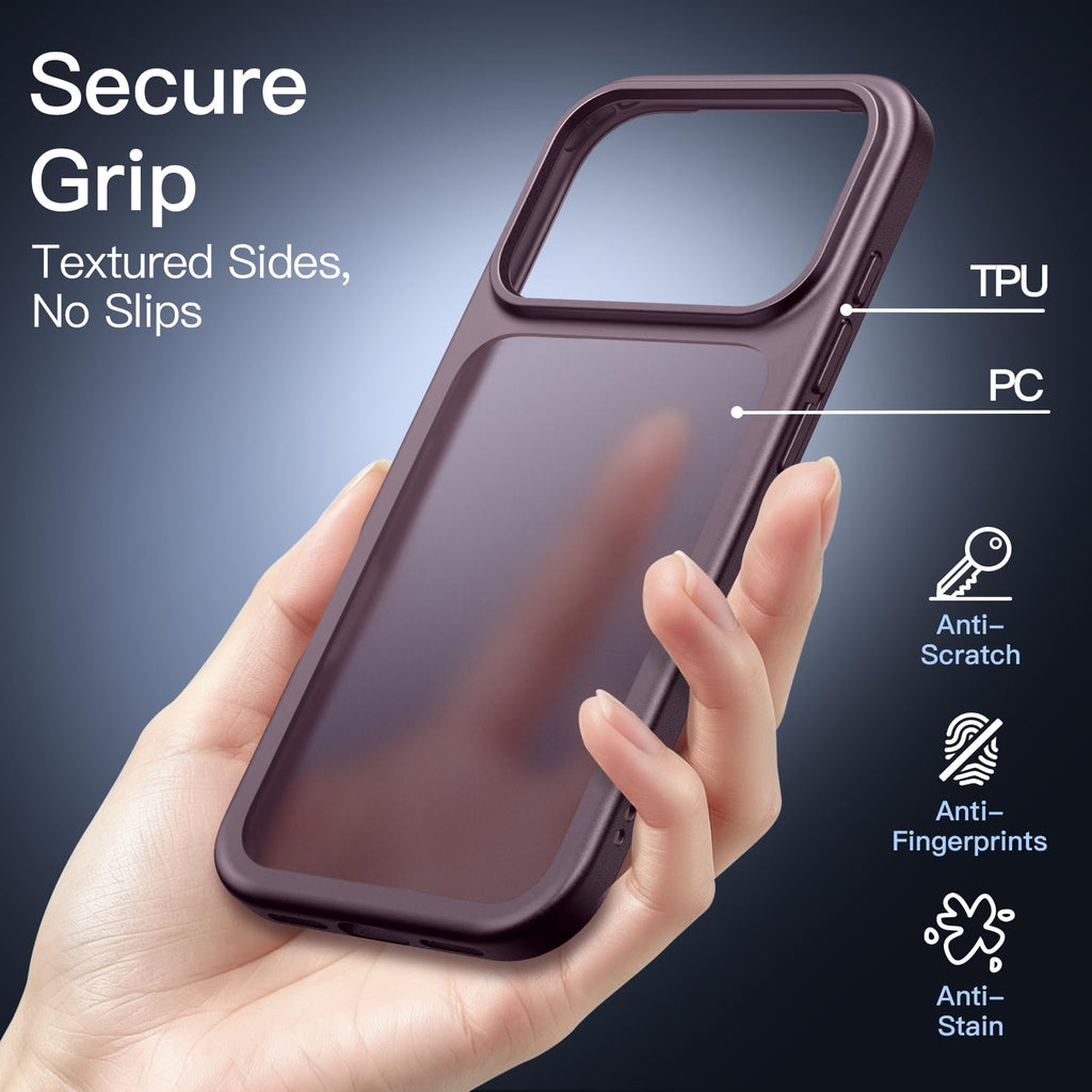 JETech Matte Case for iPhone Air, Black