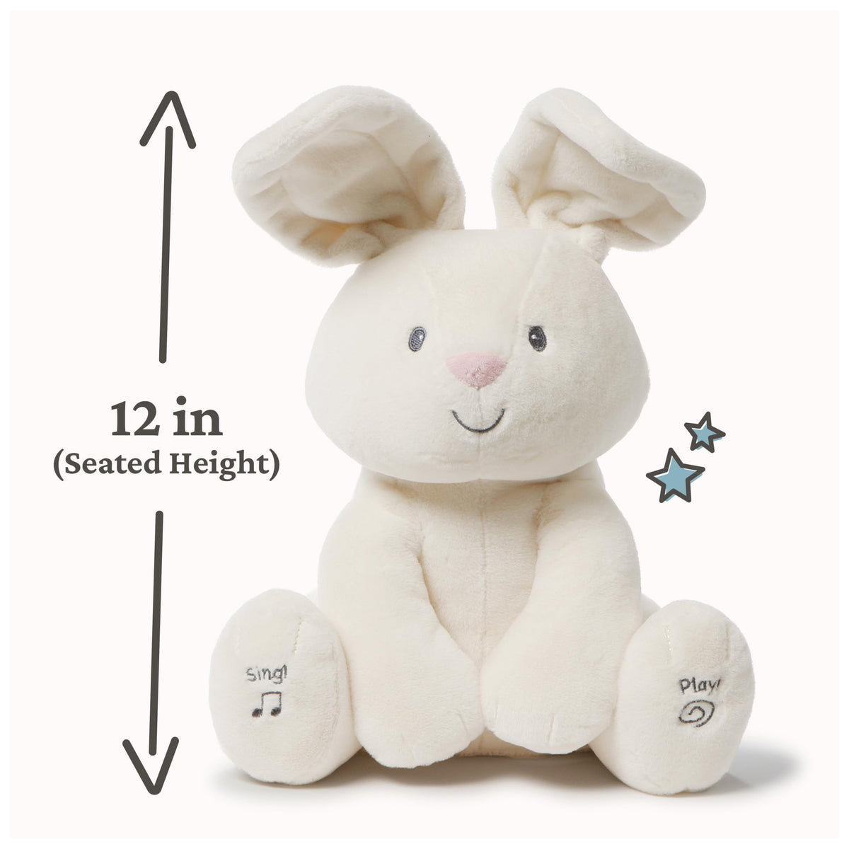 GUND Baby Peeki Puppy 12-Inch Interactive Animated Musical Plush for Babies