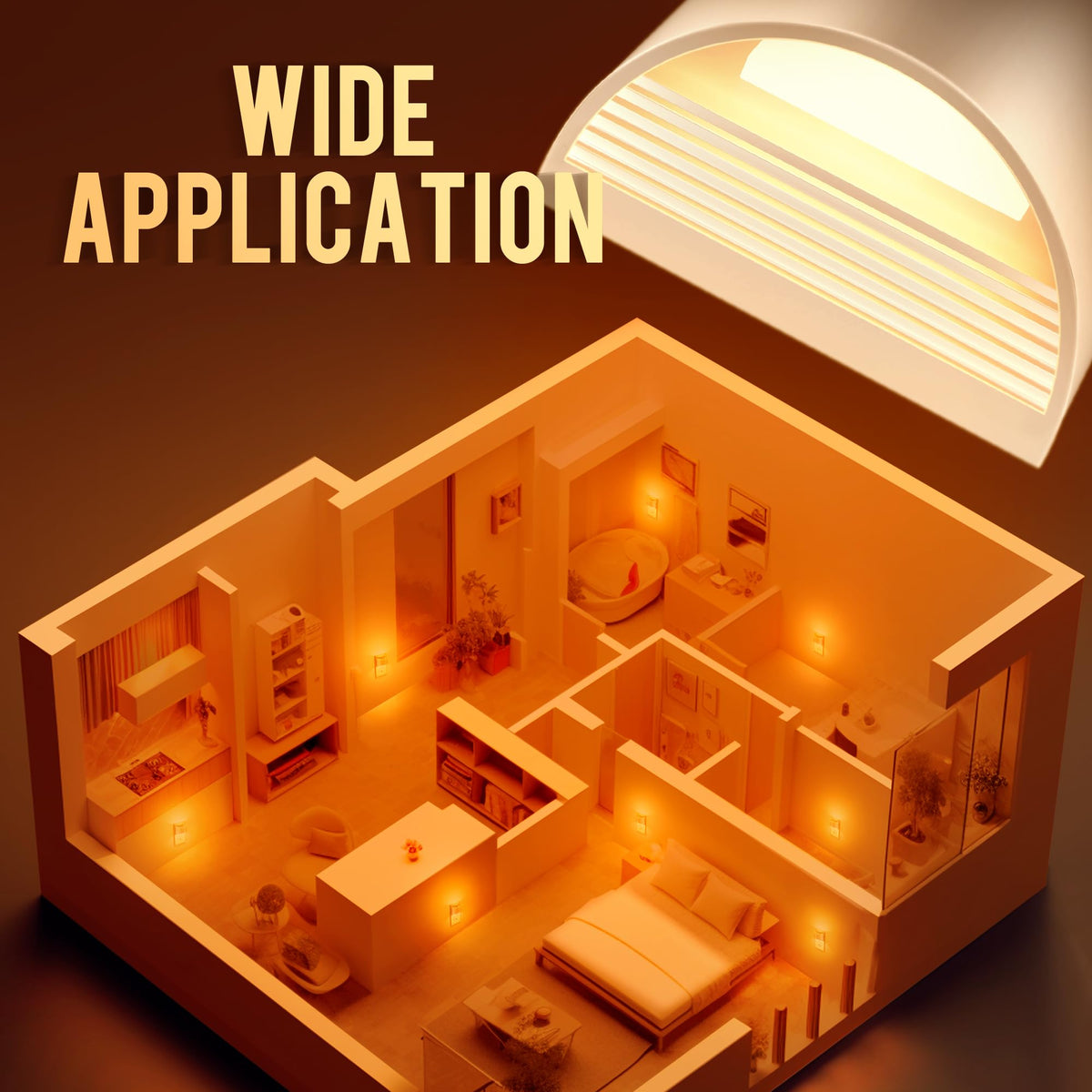 DORESshop Night Light, Night Lights Plug into Wall, Adjustable, 3000K