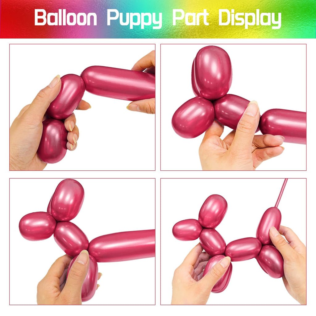 100Pcs clear 260 Balloons Clear Long Skinny Latex Balloon for Animal Ballons, Premium Quality Balloons for Beginners Baloons Making Kid's Carnivals Party Decoartion