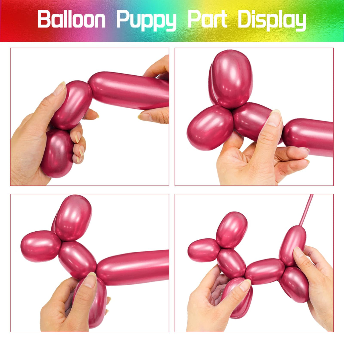 100Pcs clear 260 Balloons Clear Long Skinny Latex Balloon for Animal Ballons, Premium Quality Balloons for Beginners Baloons Making Kid's Carnivals Party Decoartion