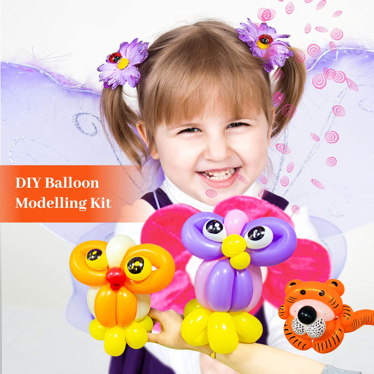 100Pcs clear 260 Balloons Clear Long Skinny Latex Balloon for Animal Ballons, Premium Quality Balloons for Beginners Baloons Making Kid's Carnivals Party Decoartion
