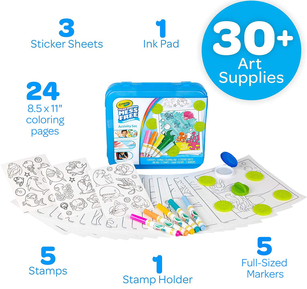 Crayola Color Wonder Mess Free Coloring Activity Set (30+ Pcs)