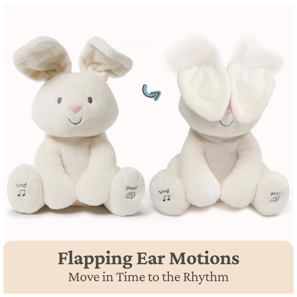 GUND Baby Peeki Puppy 12-Inch Interactive Animated Musical Plush for Babies