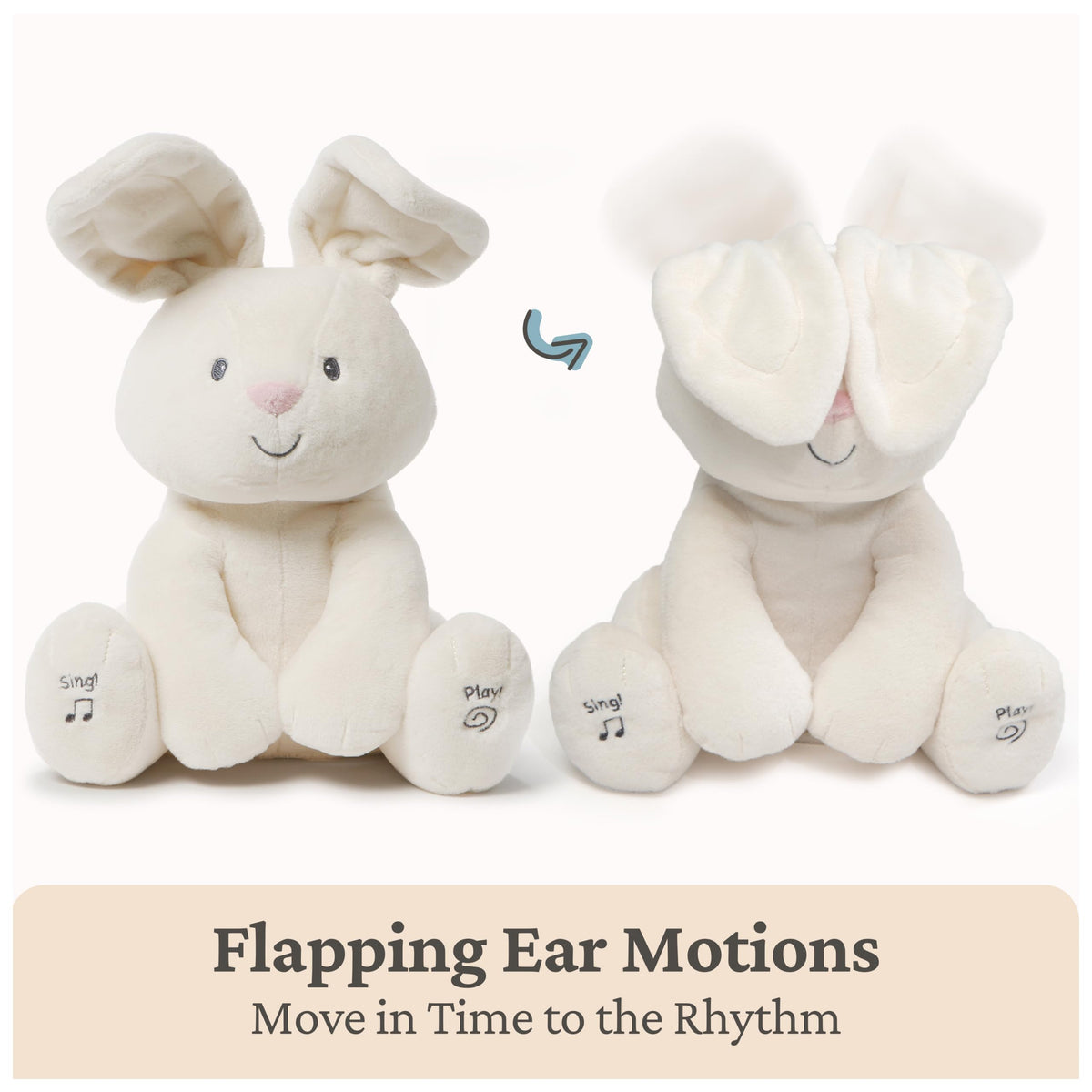 GUND Baby Peeki Puppy 12-Inch Interactive Animated Musical Plush for Babies