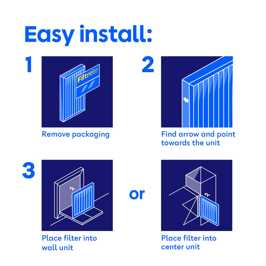 Filtrete 20x25x1 Air Filter, MERV 11, MPR 1000, 6 HVAC Filters