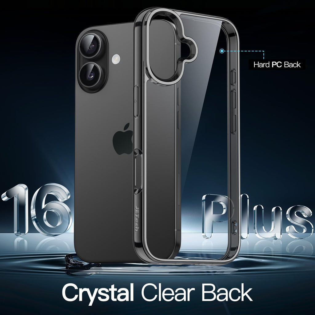 JETech Case for iPhone 16 Pro, Anti-Yellowing, Natural Titanium