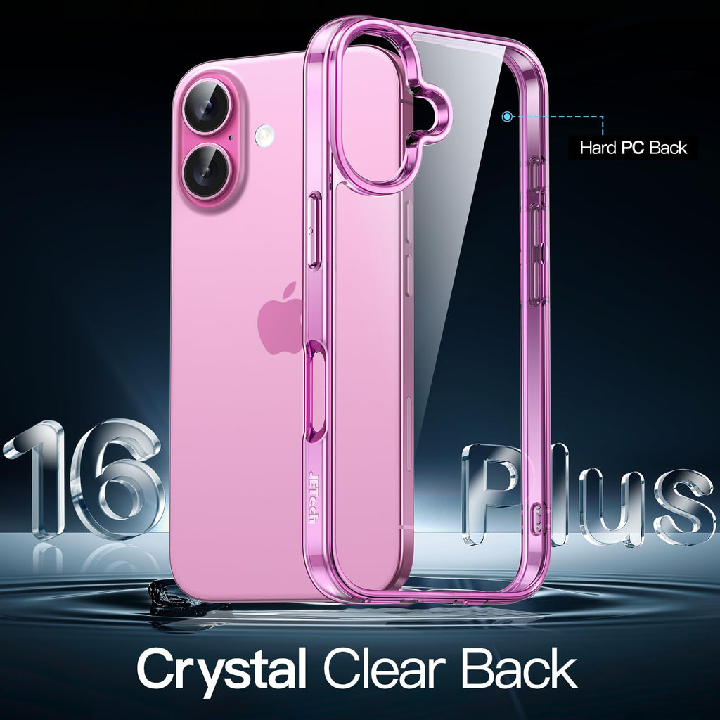 JETech Case for iPhone 16 Pro, Anti-Yellowing, Natural Titanium