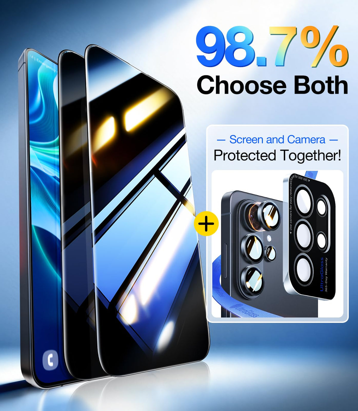 UltraGlass TOP 9H+ Armor for iPhone 14 Pro Max Privacy Screen Protector