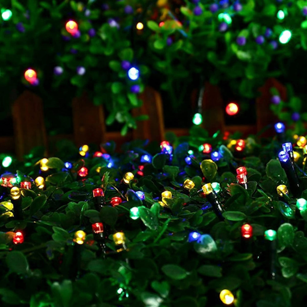DAZZLE BRIGHT Halloween 300 LED String Lights, 100FT String Lights with 8 Lighting Modes, Halloween Decorations for Party Carnival Supplies, Outdoor Yard Garden Decor (Purple & Orange)