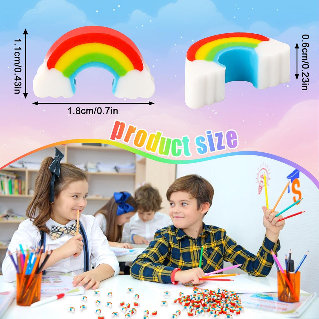 JUNEBRUSHS 150Pcs Fall Mini Erasers, Cute Thanksgiving Erasers Bulk