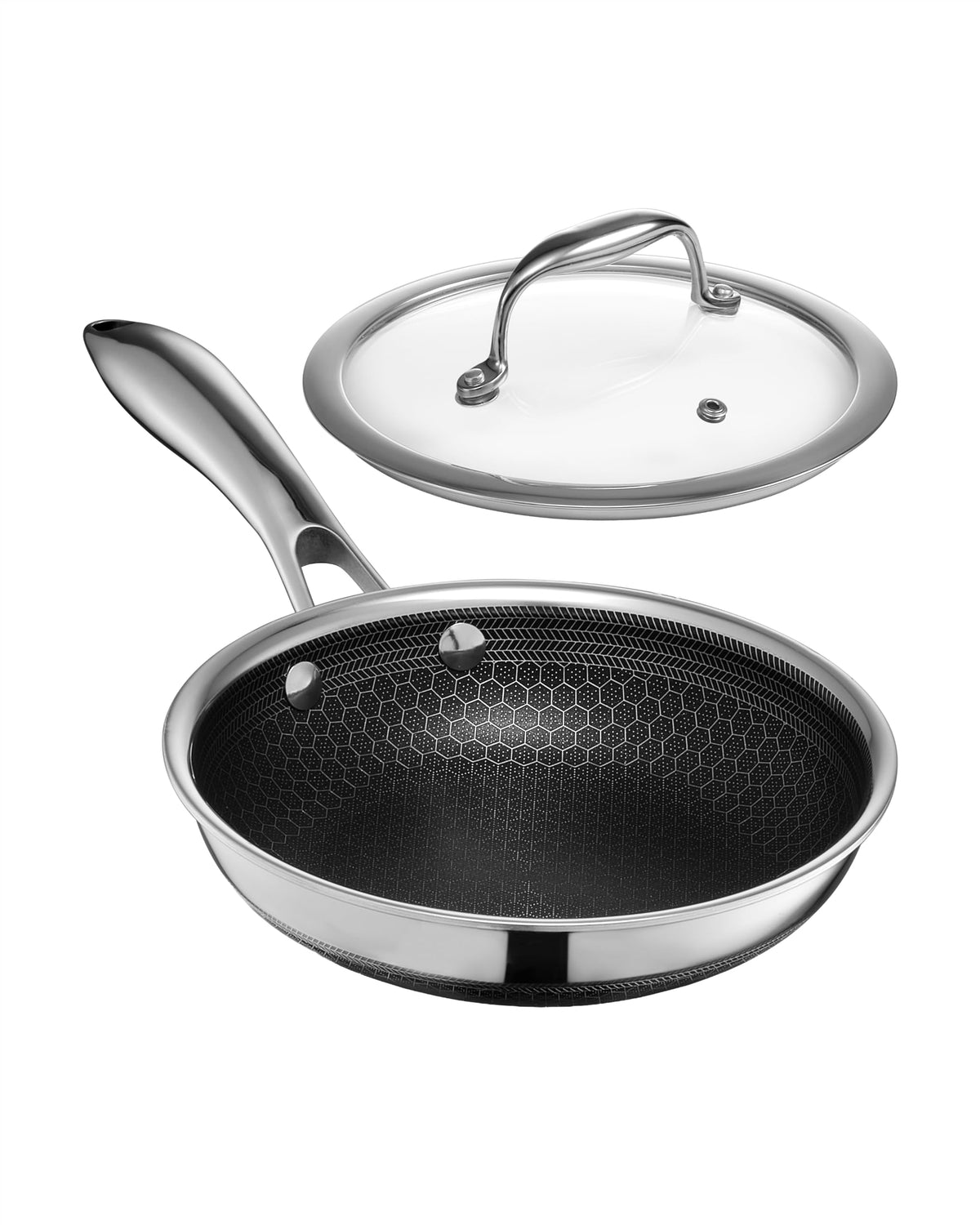 HexClad 10" Hybrid Nonstick Frying Pan, Dishwasher & Induction Safe