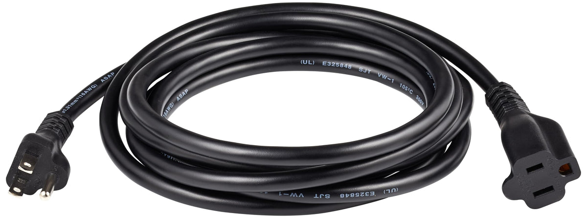 Amazon Basics Extension Cord, 3 Prong Outlet Extender, Indoor Power Cord, 13 Amps, 125V, 6 Ft, Black