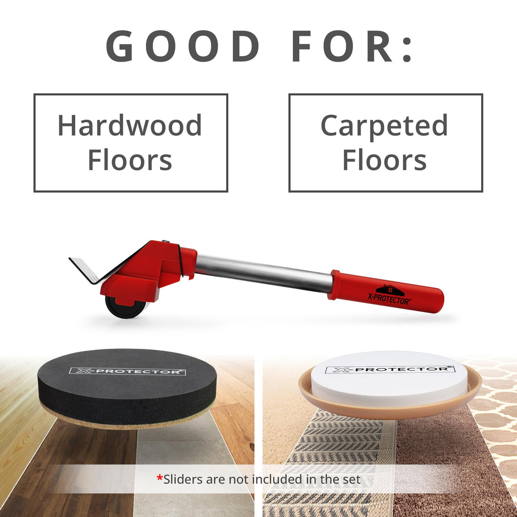 Felt Furniture Sliders for Hardwood Floors X-PROTECTOR 16 PCS 3 ½”