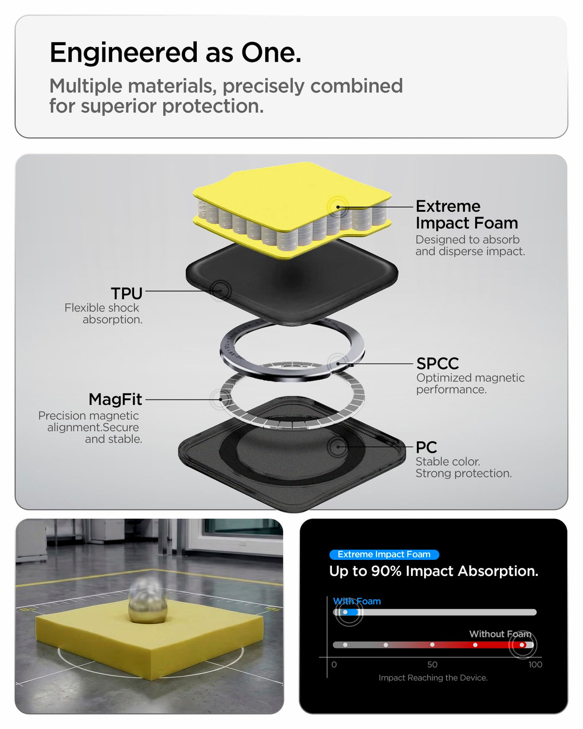 Spigen for Galaxy S25 Plus Case, Tough Armor MagFit [Kickstand] [Compatible with MagSafe] [Military-Grade Protection] - Black