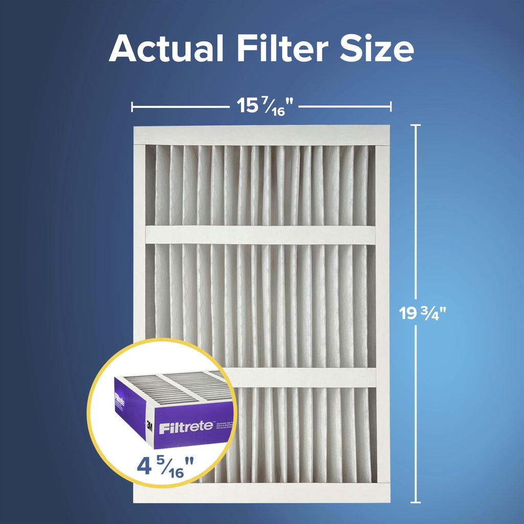 Filtrete 20x25x4 Air Filter, MERV 12, MPR 1550, 2 HVAC Filters