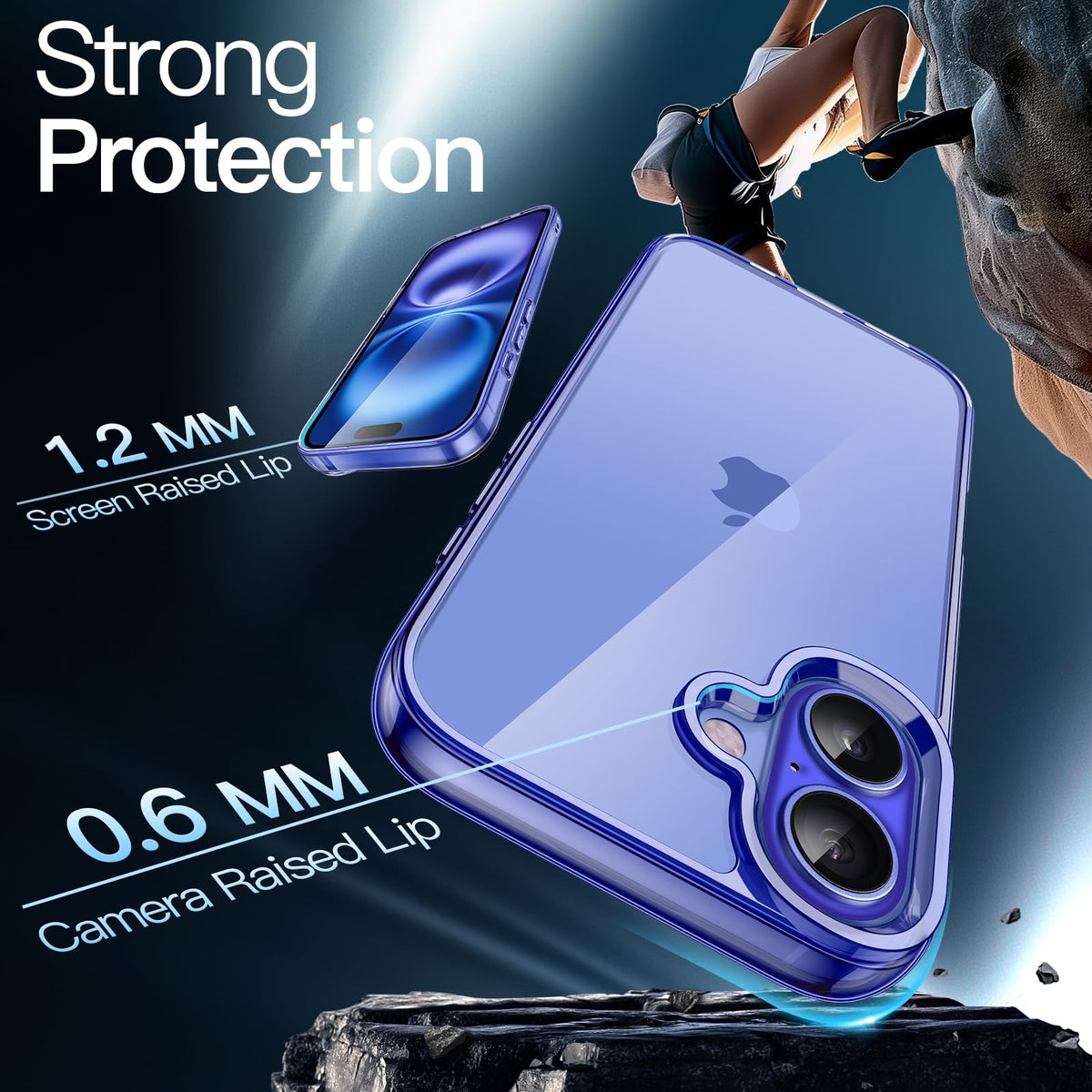 JETech Case for iPhone 16 Pro, Anti-Yellowing, Natural Titanium