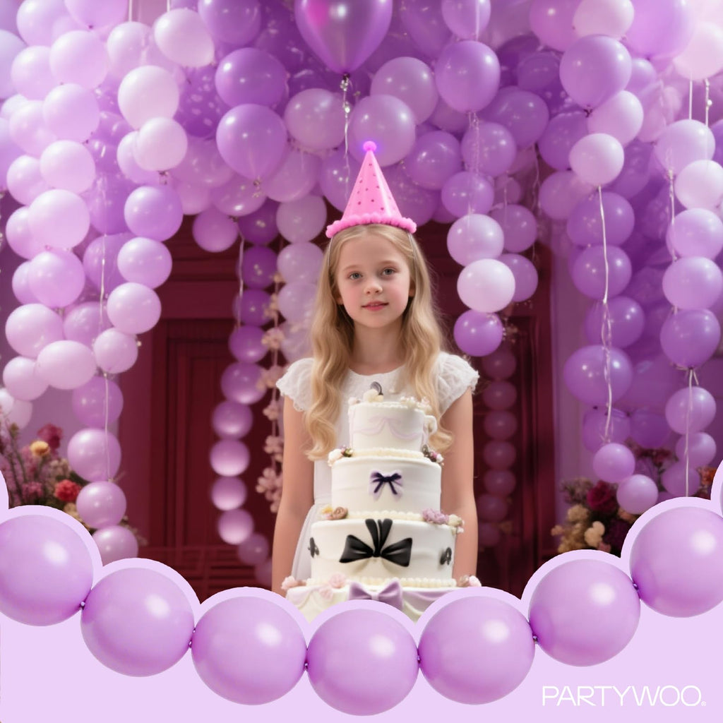 PartyWoo Metallic Gold Linking Balloons 100pcs 6 Inch Gold Link Balloons