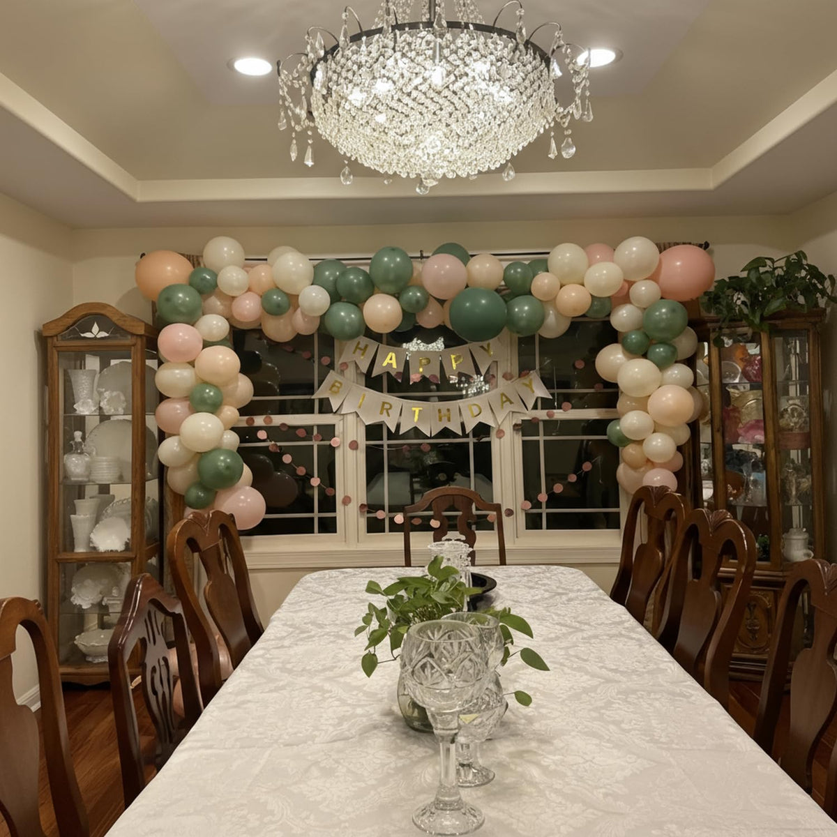 Rose Gold and Black Balloons for Bridal Shower Women Birthday Decorations