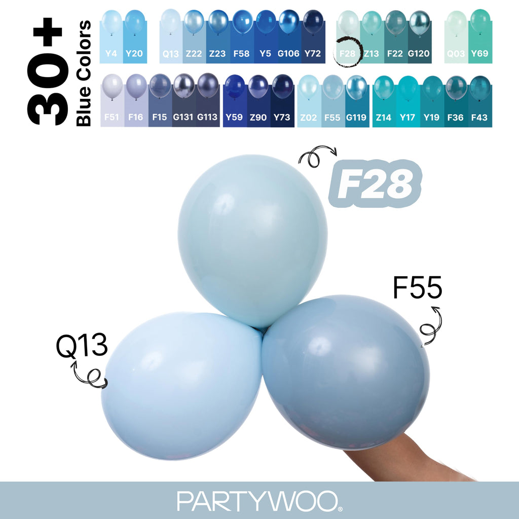 PartyWoo Lavender Balloons 127pcs Light Pastel Purple Lilac Different Sizes