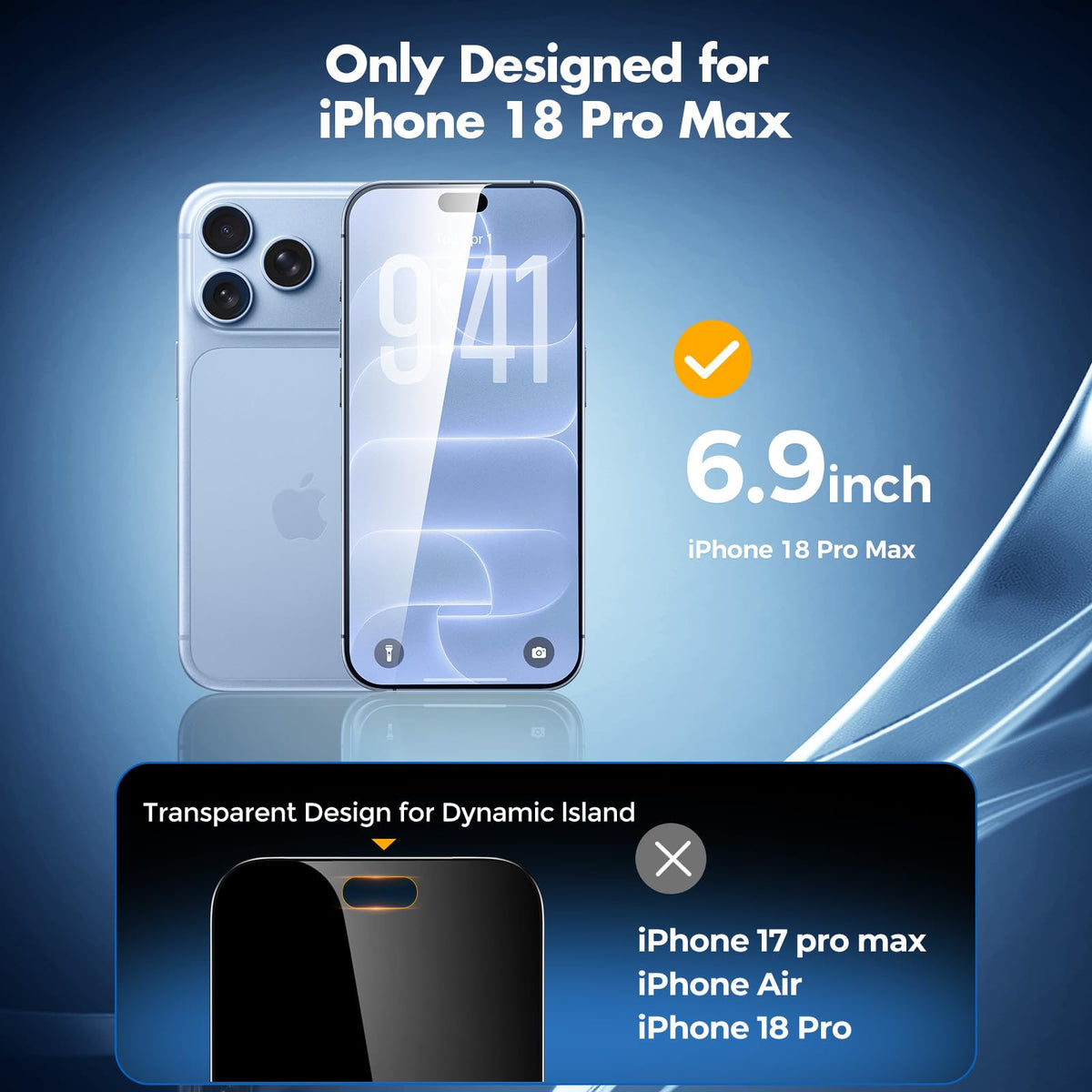 UNBREAKcable Privacy Screen Protector for iPhone 16 Pro Max, Full Coverage
