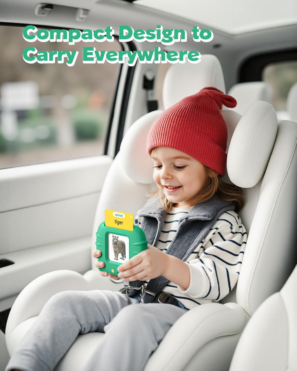 Airbition Talking Flash Cards for Toddlers Ages 1‑4,224 Words English Blue