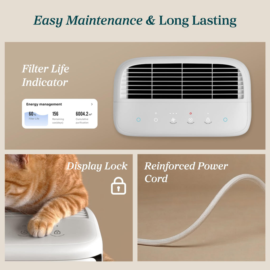 Levoit Air Purifier for Home Pets Hair Allergens in Bedroom Quiet Purifiers