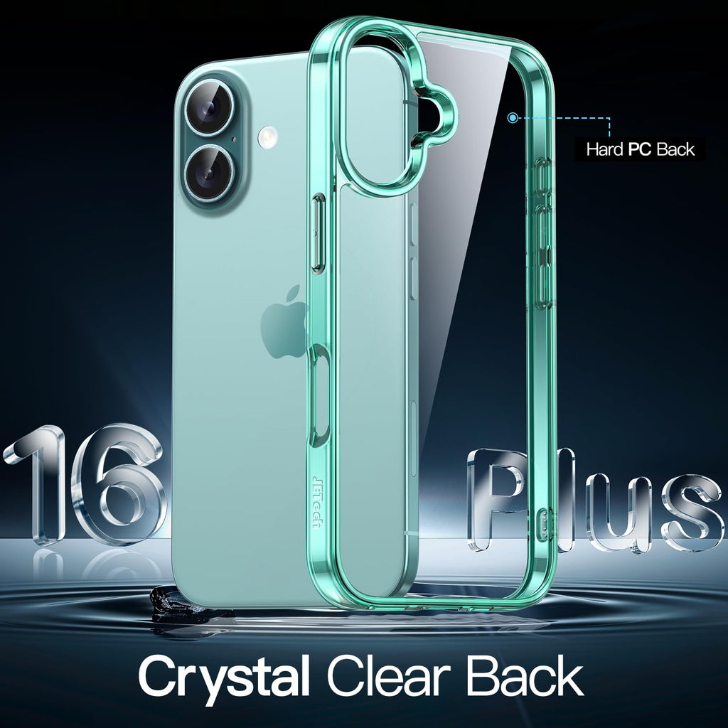 JETech Case for iPhone 16 Pro, Anti-Yellowing, Natural Titanium