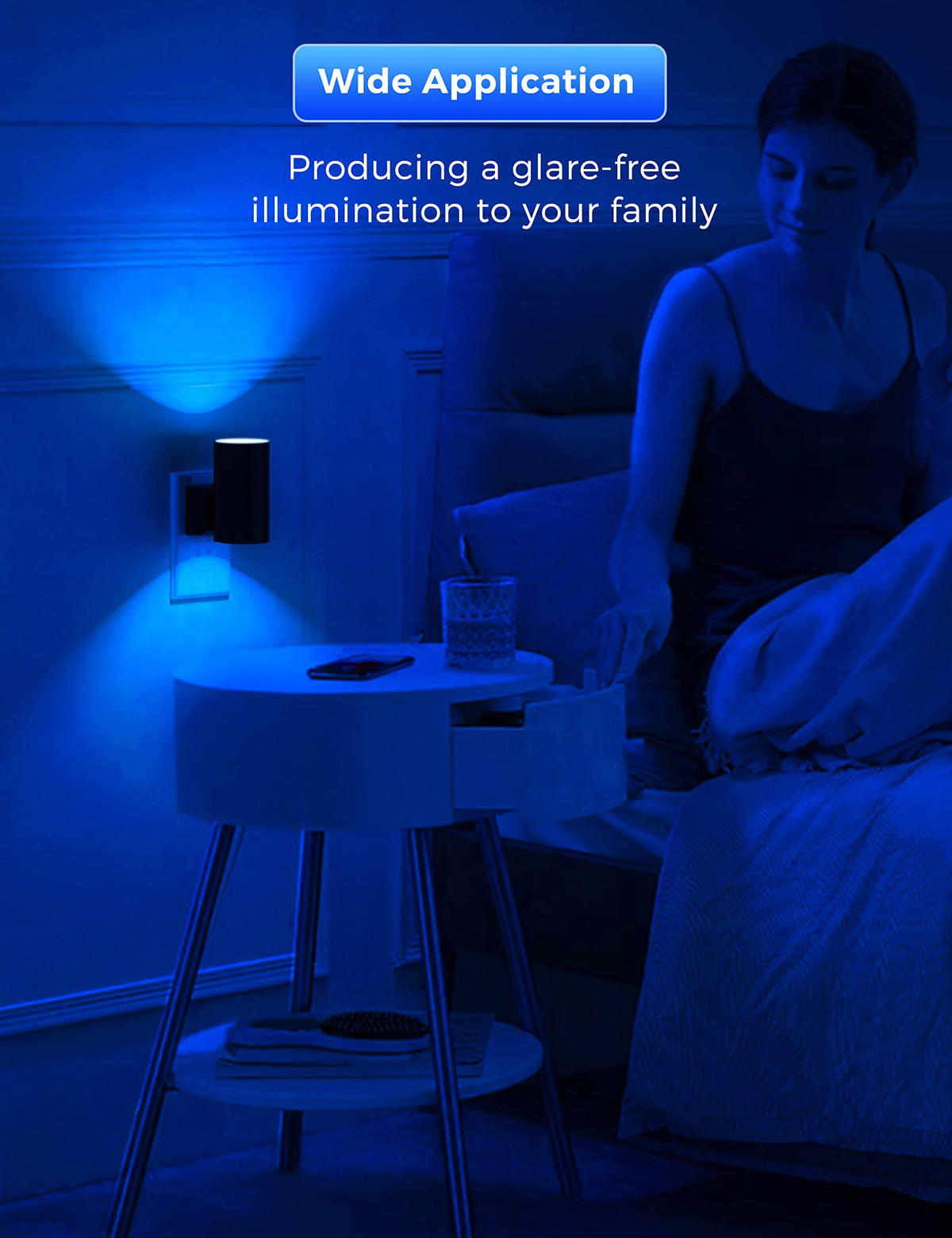L LOHAS LED Night Light Plug in, Night Lights Plug into Wall, Soft White