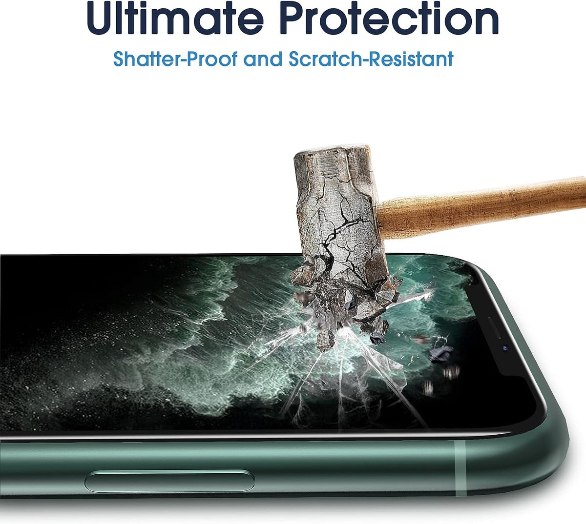 amFilm OneTouch for iPhone 17e / iPhone 16e Screen Protector Tempered Glass