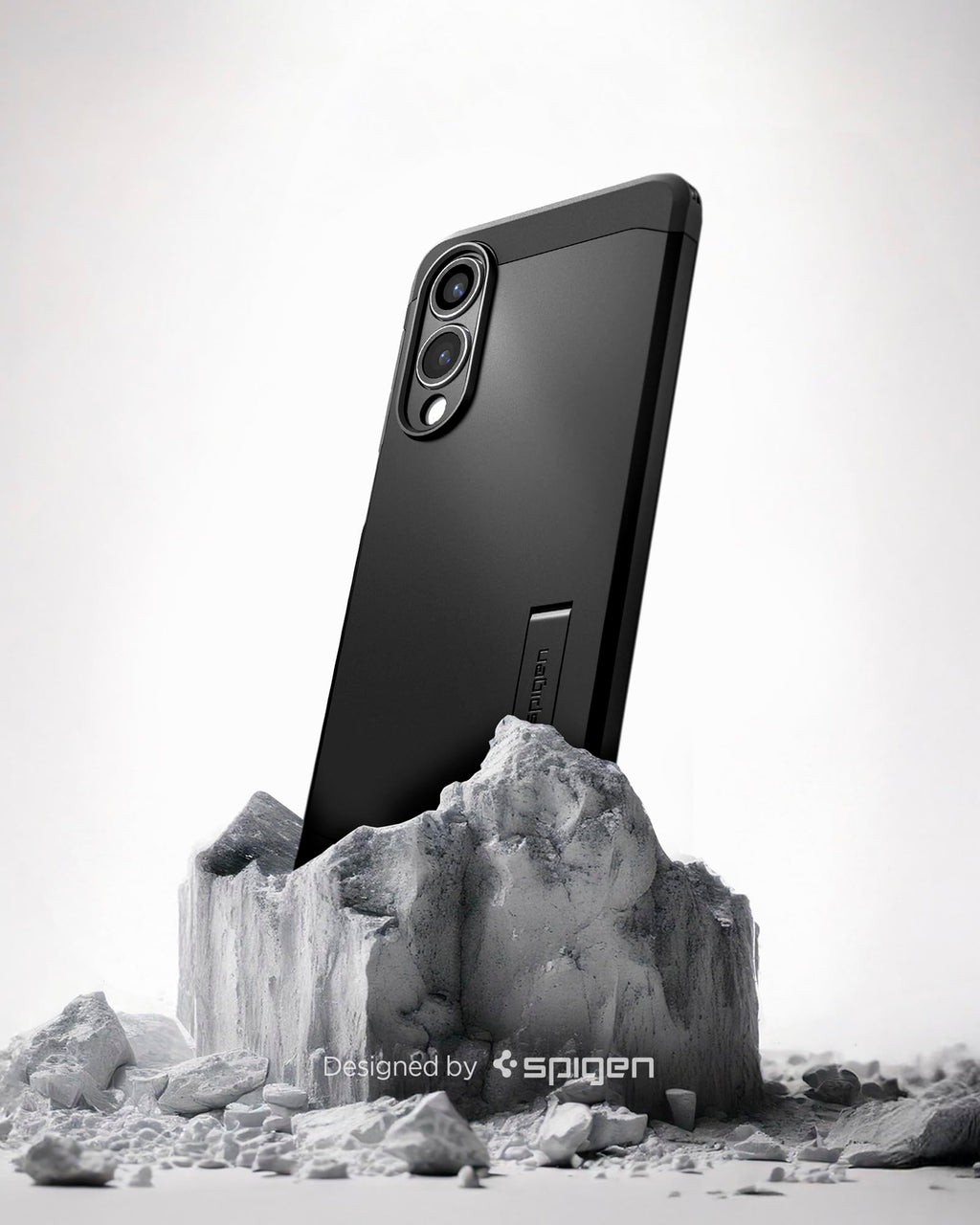 Spigen for Galaxy S25 Plus Case, Tough Armor MagFit [Kickstand] [Compatible with MagSafe] [Military-Grade Protection] - Black