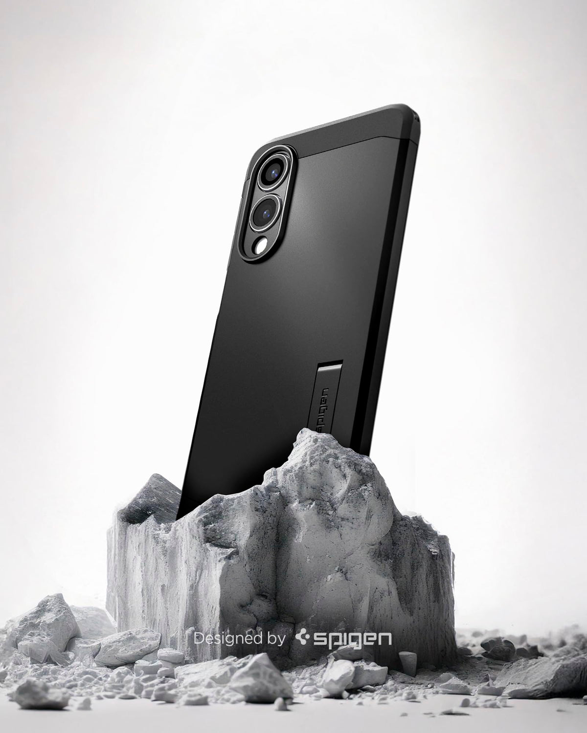 Spigen for Galaxy S25 Plus Case, Tough Armor MagFit [Kickstand] [Compatible with MagSafe] [Military-Grade Protection] - Black