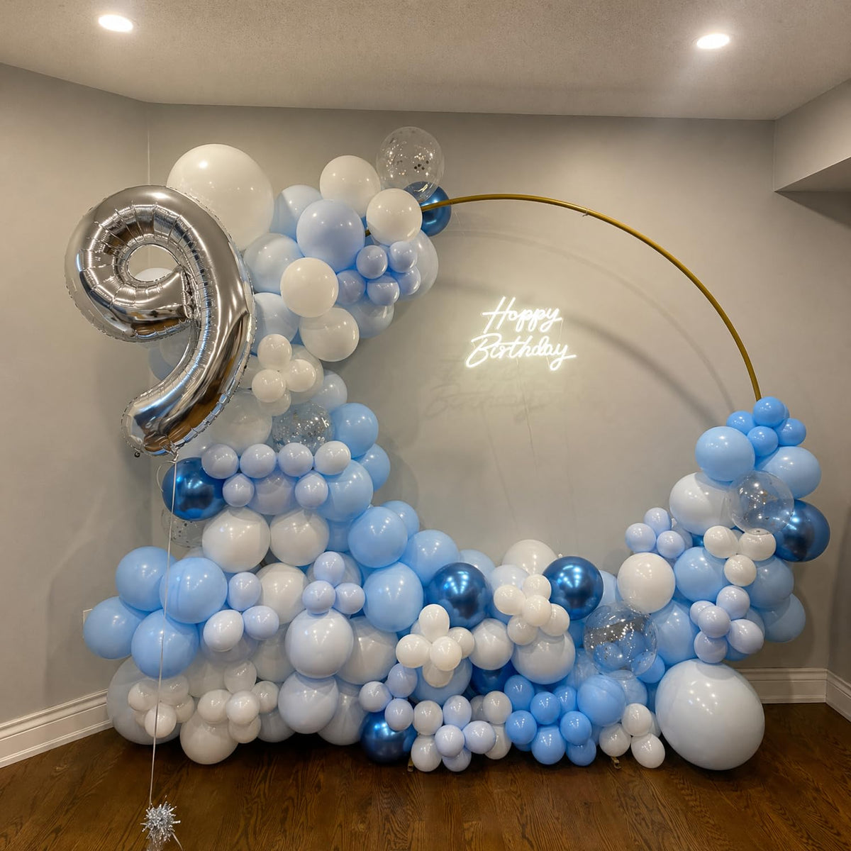Rose Gold and Black Balloons for Bridal Shower Women Birthday Decorations