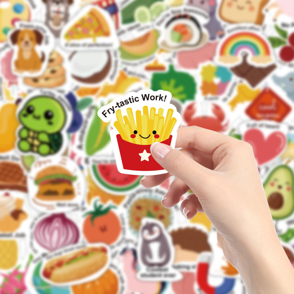 OHOME Fall Stickers | 100 PCS Thanksgiving Stickers for Kids - Vinyl Thanksgiving Games Toys Gifts Activities Essentials Party Favors Supplies - Friendsgiving Crafts Bulk for Classroom Home
