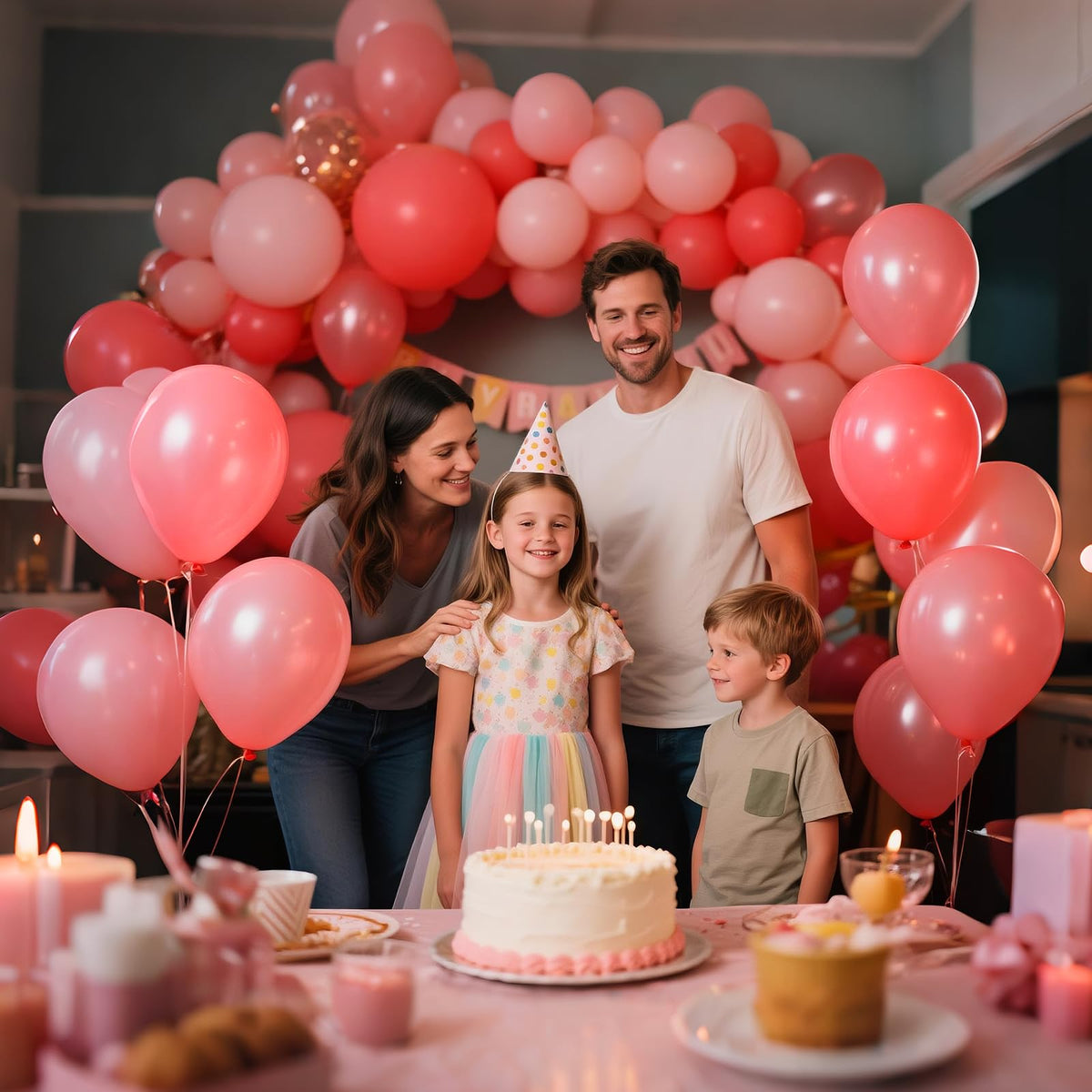 Red Balloon 110pcs, Red Latex Balloons12 inch for Christmas Birthday Valentine's Day Wedding(with 2 Ribbons).