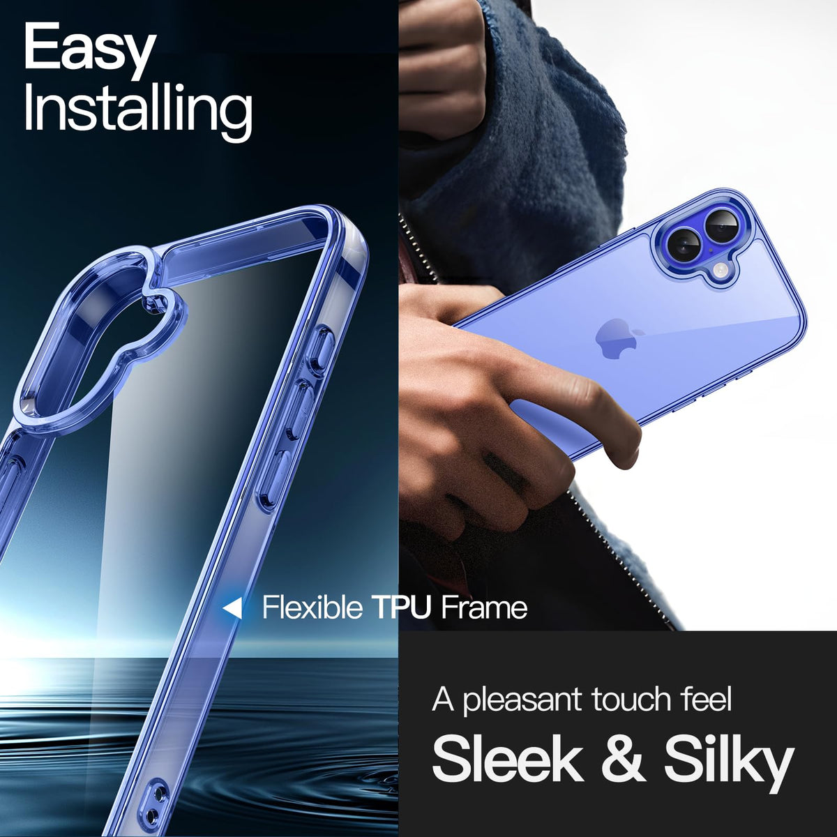 JETech Case for iPhone 16 Pro, Anti-Yellowing, Natural Titanium