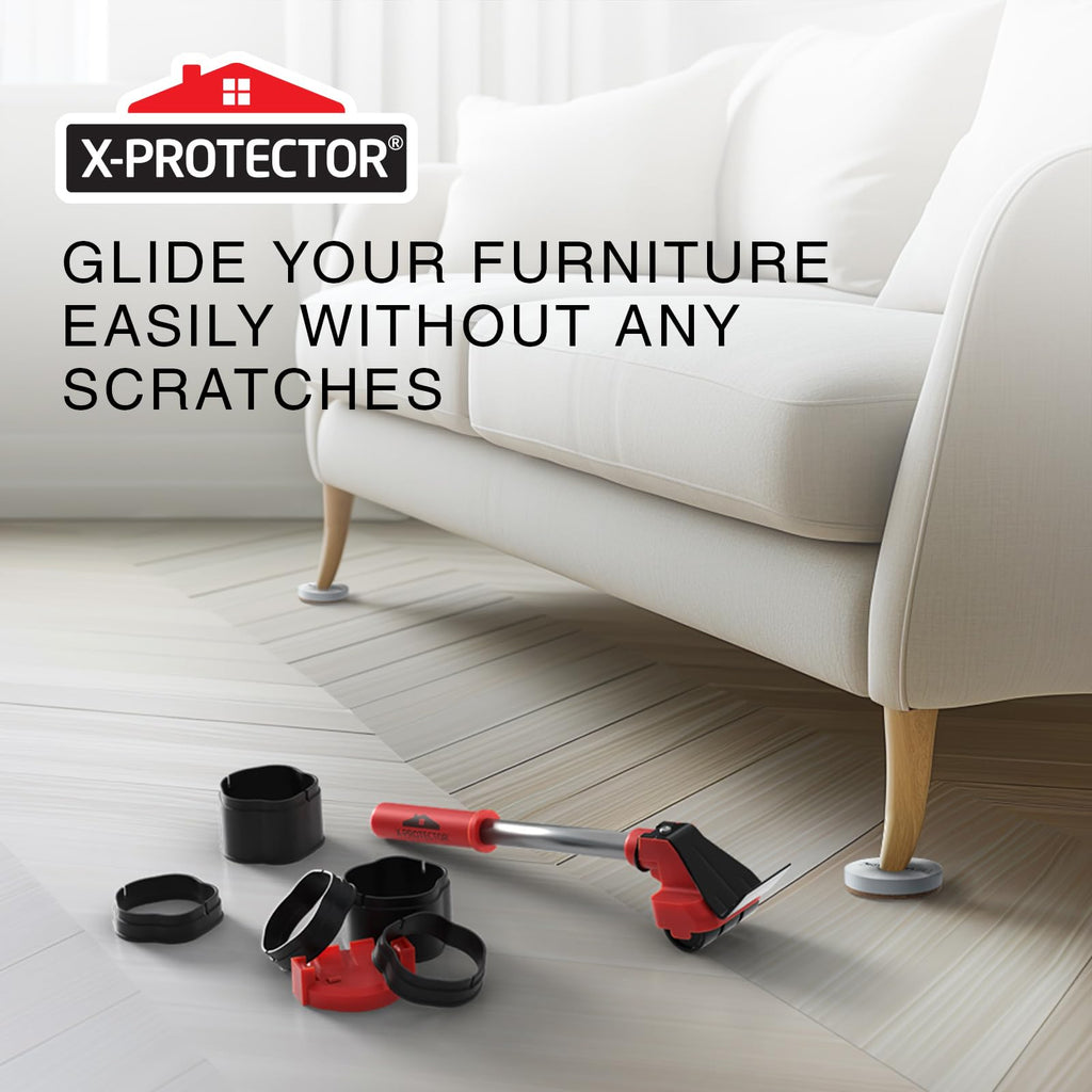 Felt Furniture Sliders for Hardwood Floors X-PROTECTOR 16 PCS 3 ½”