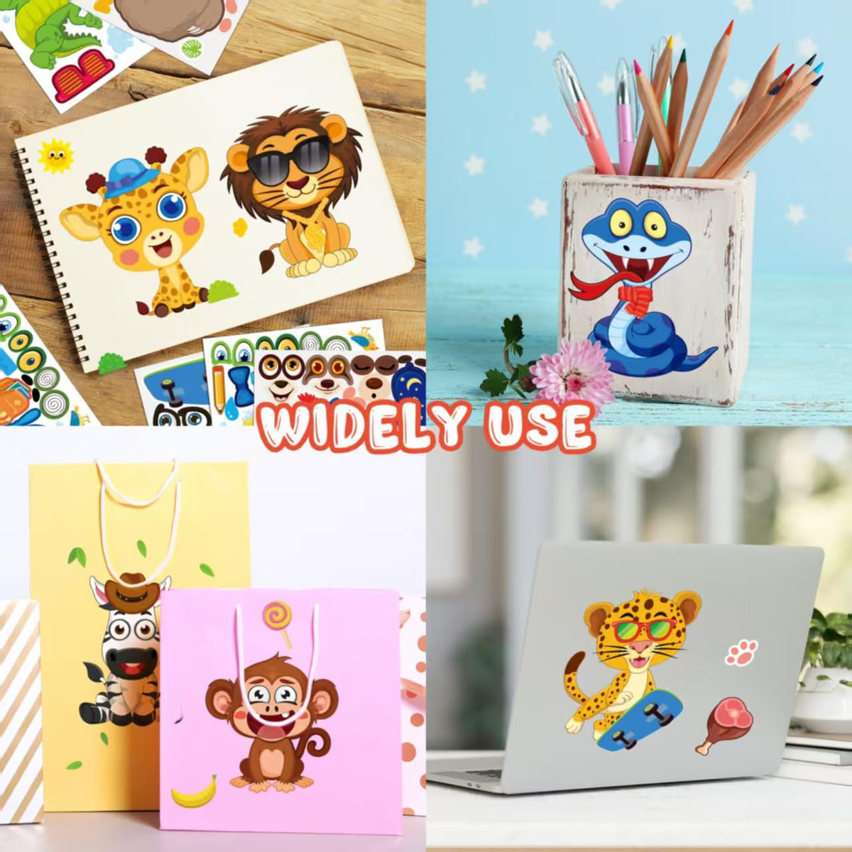 Stickers for Kids Toddler Party Favors Crafts - 48 Sheets