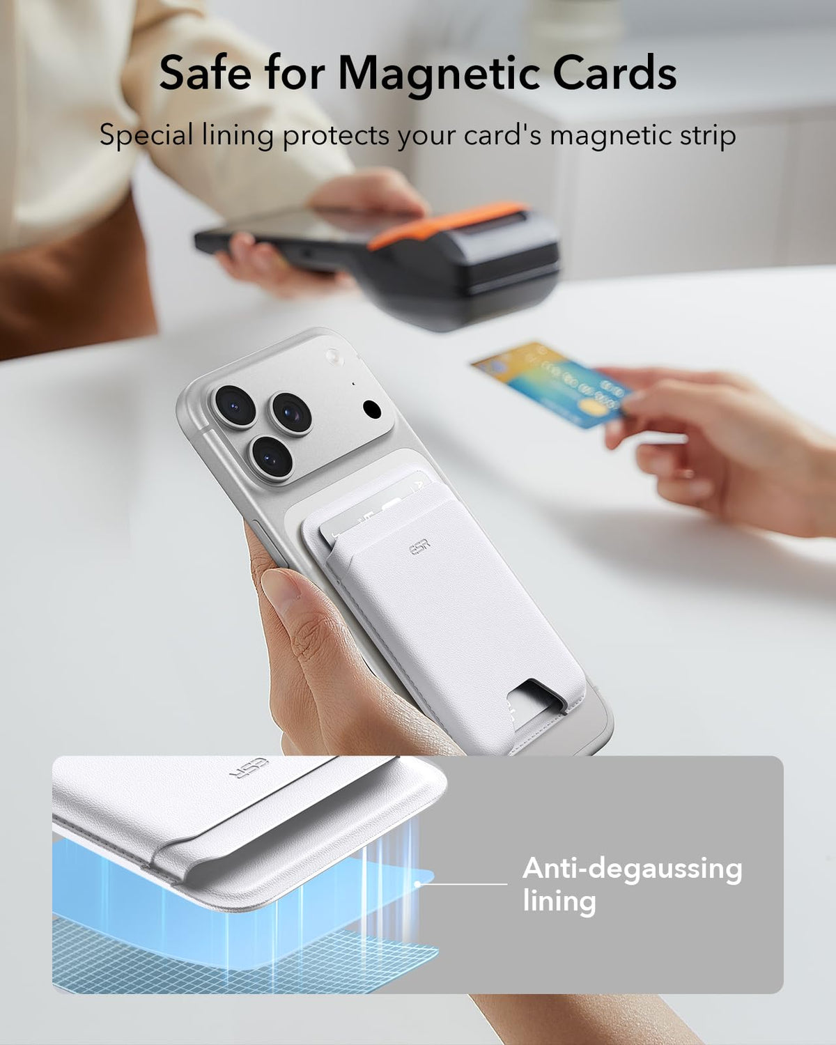 ESR for MagSafe Wallet, 5 Card Holder for Phone Case, RFID Blocking