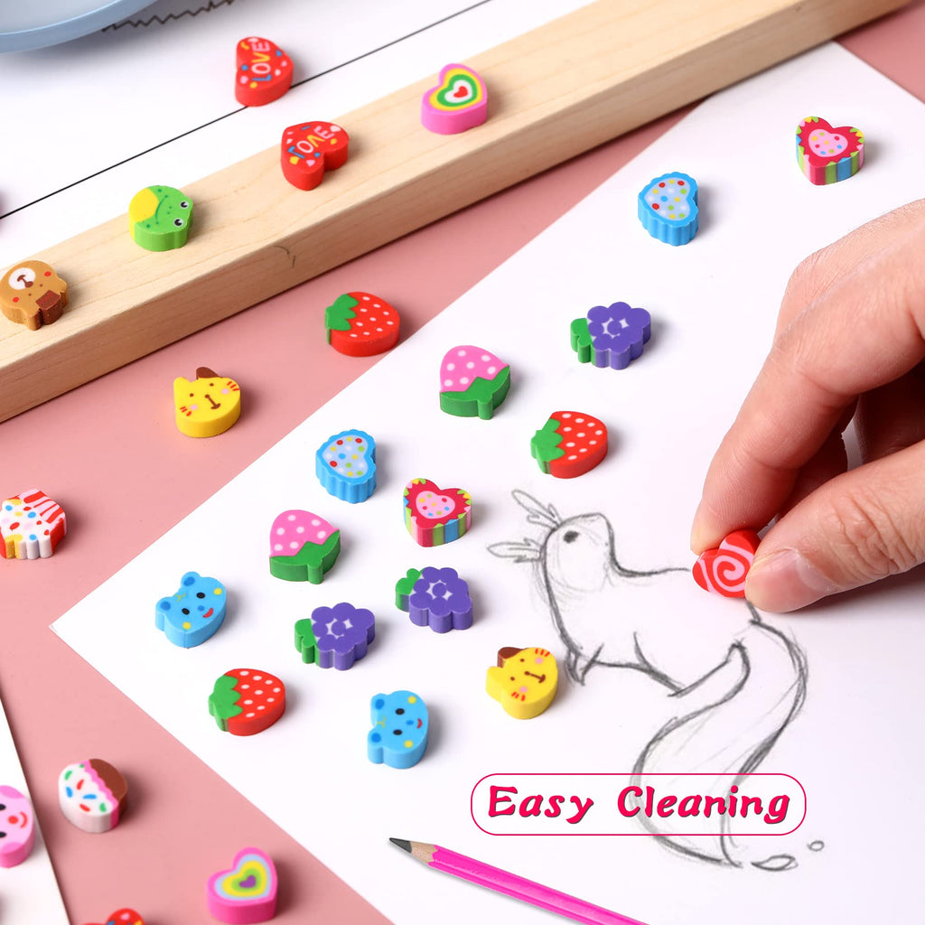 JUNEBRUSHS 150Pcs Fall Mini Erasers, Cute Thanksgiving Erasers Bulk