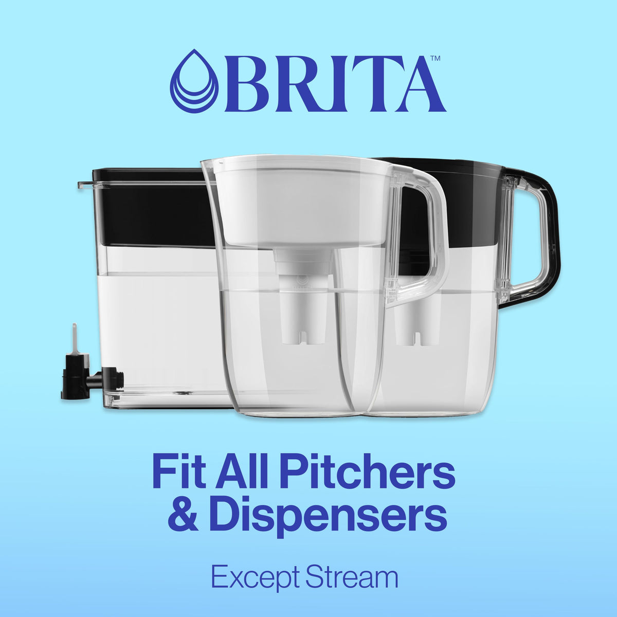 Brita Original Replacement Water Filter, Pitchers and Dispensers, 3 Pack